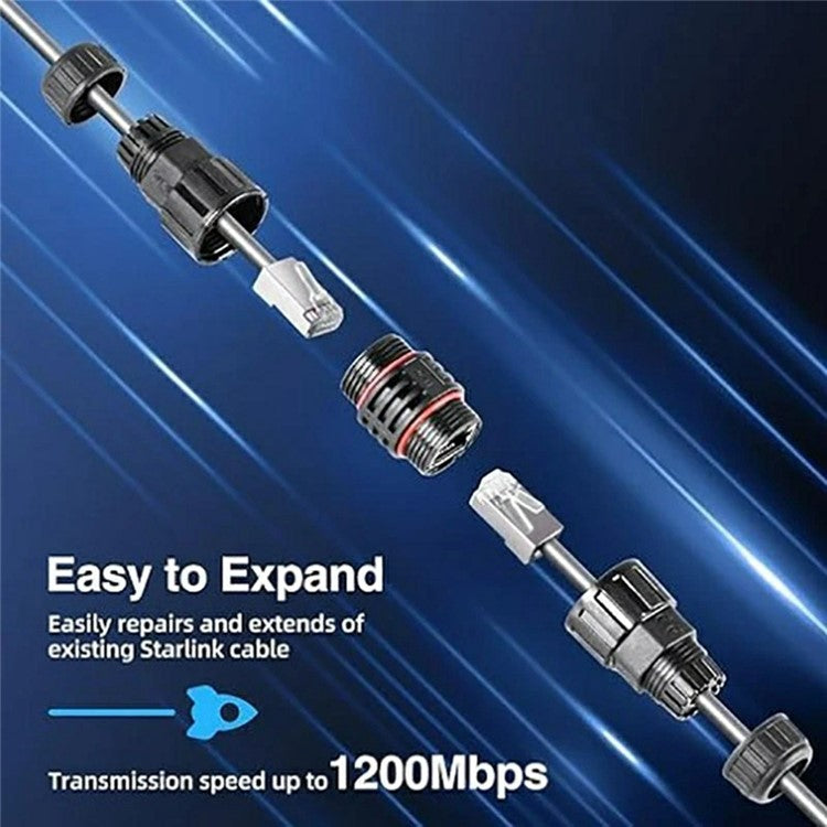 23m For Starlink Gen3 Rectangular Satellite Standard V3 Extension Cable High Speed Ethernet CAT5E Wire