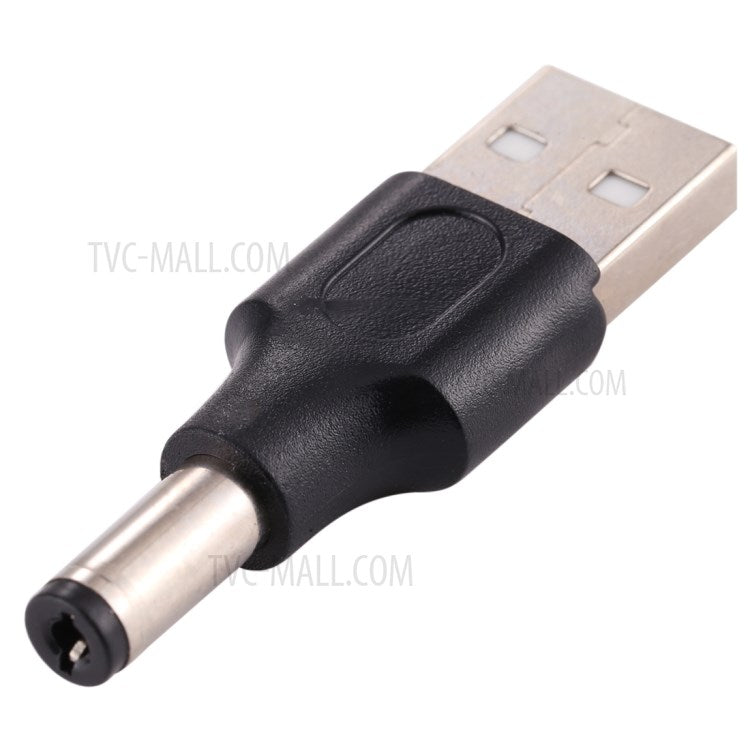 10Pcs DC Power Plug 5.5 x 2.1mm Male To USB 2.0 Adapter