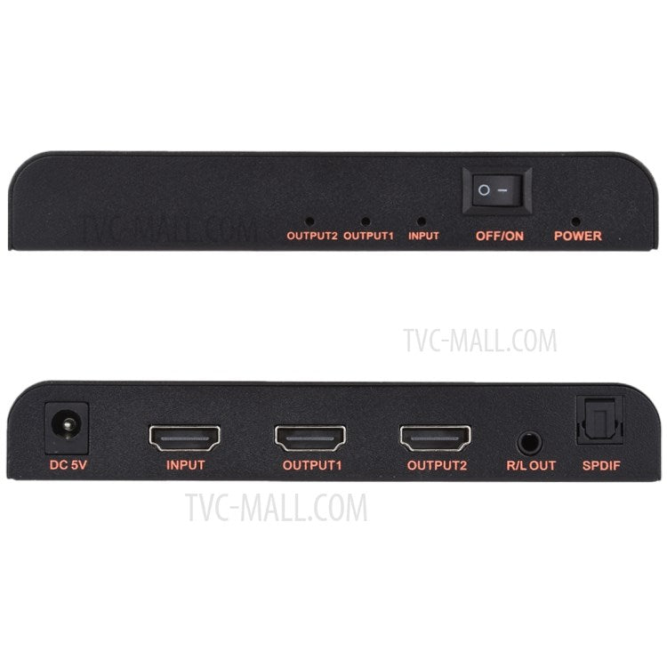 1x2 HDMI 2.0 4K@60Hz Splitter Support HDCP2.2 - EU Plug