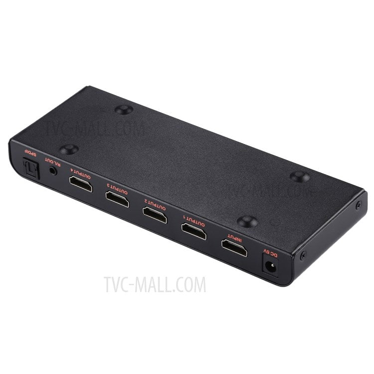 1x4 HDMI 2.0 4K@60Hz Splitter Support HDCP2.2 - EU Plug