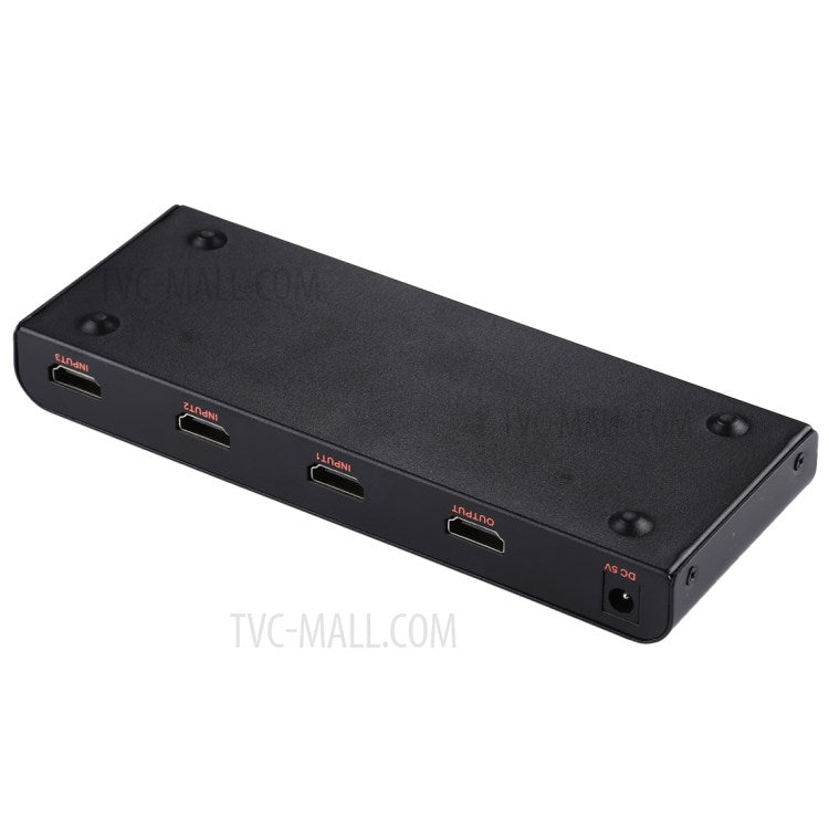 HDMI Switch 3x1 Multi-Viewer Splitter with Remote Control Support 4K/60Hz - US Plug