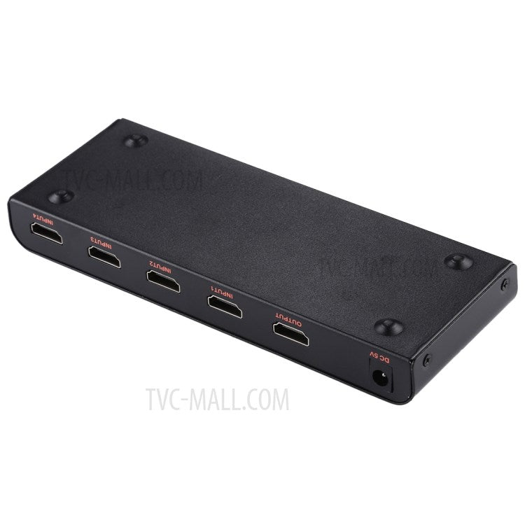 HDMI Switch 4x1 Multi-Viewer Splitter with Remote Control Support 4K/60Hz - UK Plug