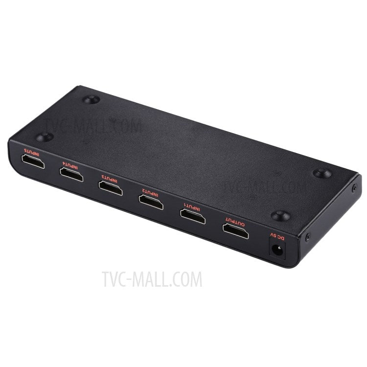 HDMI Switch 5x1 Multi-Viewer Splitter with Remote Control Support 4K/60Hz - UK Plug