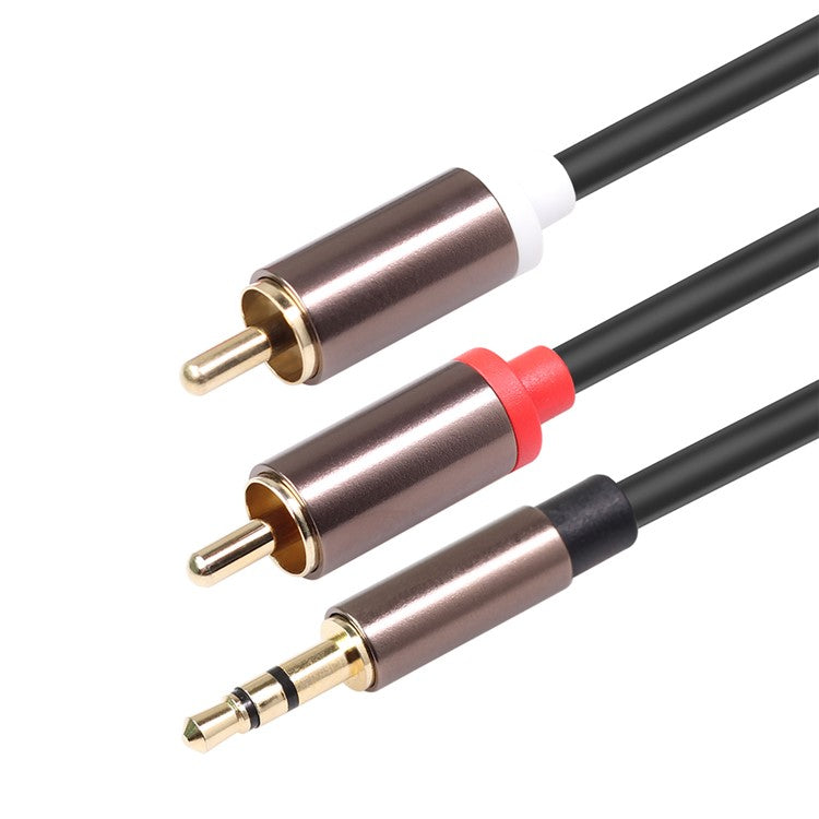 3.5mm Male to 2RCA Male Audio Cable 2 Meters