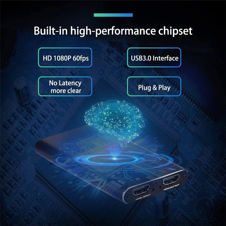 USB 3.0 4K 60HZ 1080P 60Fps HD Video Game Capture Card Video Converter HDMI Output Live Streaming for XBOX PS4 MAC