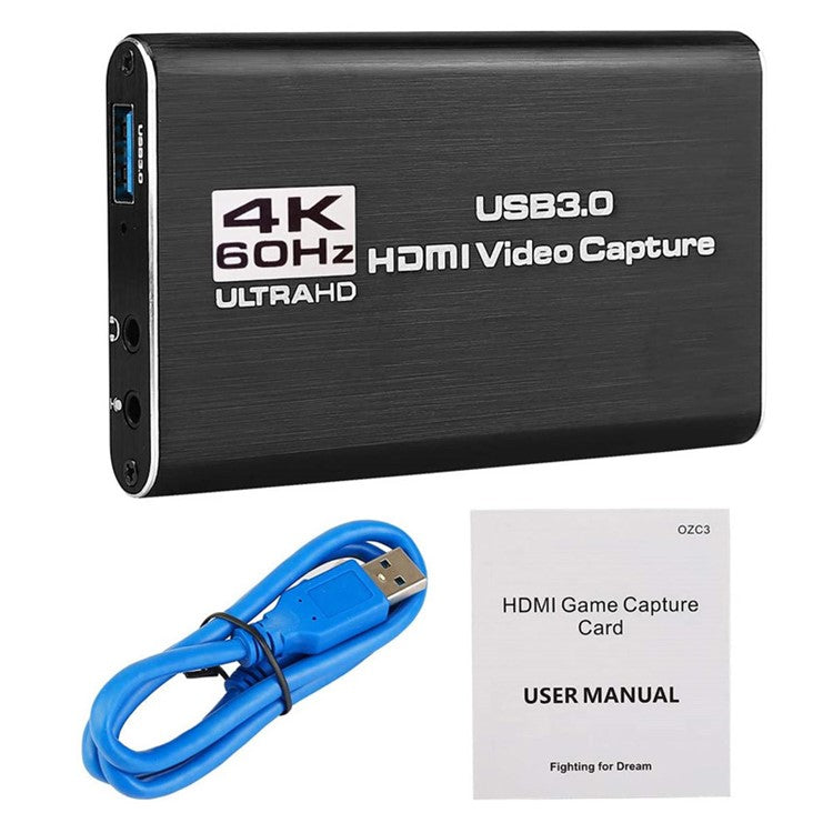 USB 3.0 4K 60HZ 1080P 60Fps HD Video Game Capture Card Video Converter HDMI Output Live Streaming for XBOX PS4 MAC