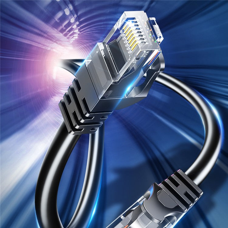 ESSAGER 2m Ethernet Cable Cat 6 Lan Cable RJ45 Network Patch Cord for PC Computer Router - Round Wire