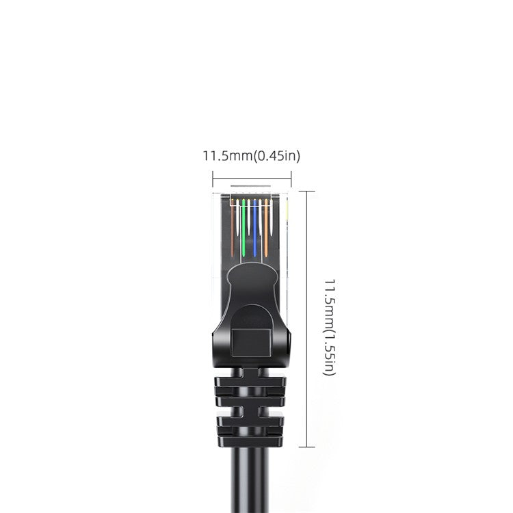 ESSAGER 10m Ethernet Cable CAT6 1000Mbps Gigabit Network Cable RJ45 High Speed Transmission Cord - Round Wire