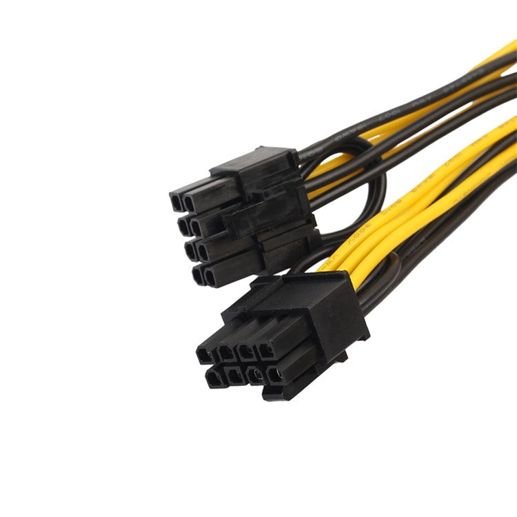 PCI-E 6-Pin to Dual 6+2-Pin (6-Pin/8-Pin) Splitter Cable Graphic Video Card 6-Pin to Dual 8-Pin Power Supply Cable 20cm