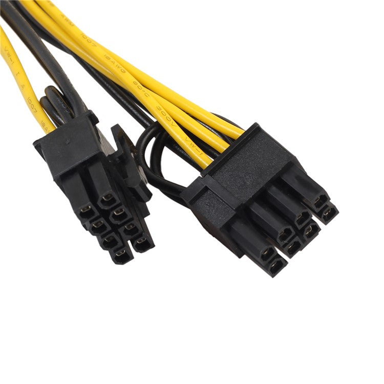 PCI-E 6-Pin to Dual 6+2-Pin (6-Pin/8-Pin) Splitter Cable Graphic Video Card 6-Pin to Dual 8-Pin Power Supply Cable 20cm