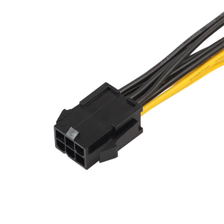 PCI-E 6-Pin to Dual 6+2-Pin (6-Pin/8-Pin) Splitter Cable Graphic Video Card 6-Pin to Dual 8-Pin Power Supply Cable 20cm