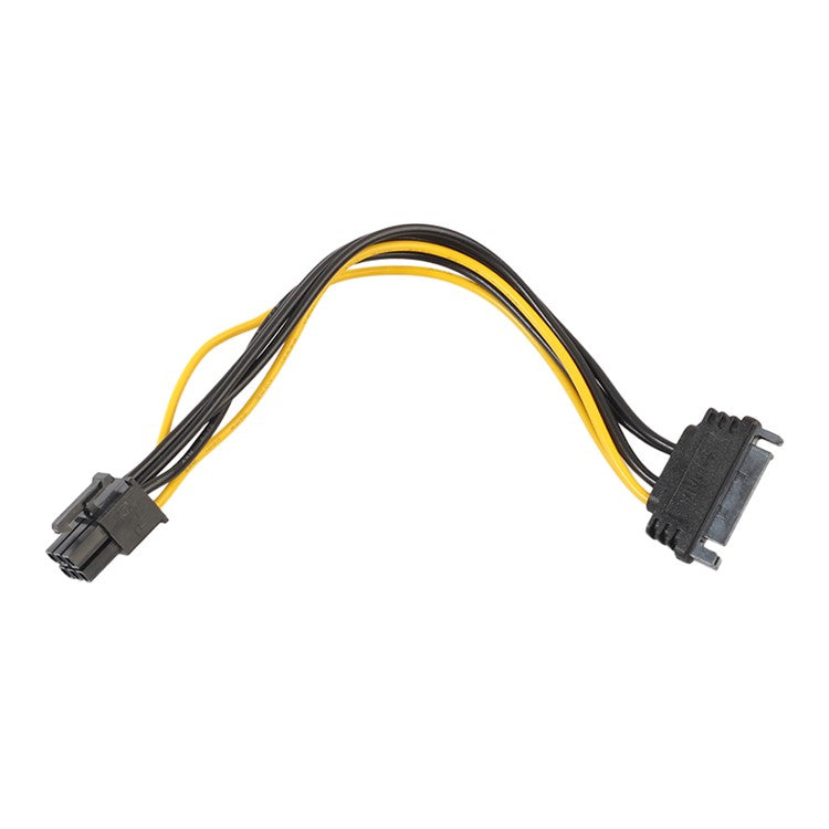 SATA 15pin to 6pin PCIe PCI-e PCI Express Adapter Cable Graphics Card Power Cable