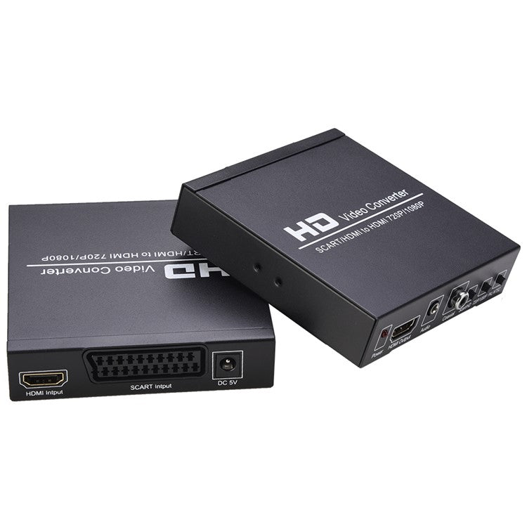 NK-8S SCART/HDMI to HDMI Converter Adapter 720P/1080P HDMI Signal for TV DVD Set-top Box HD Player Game Console