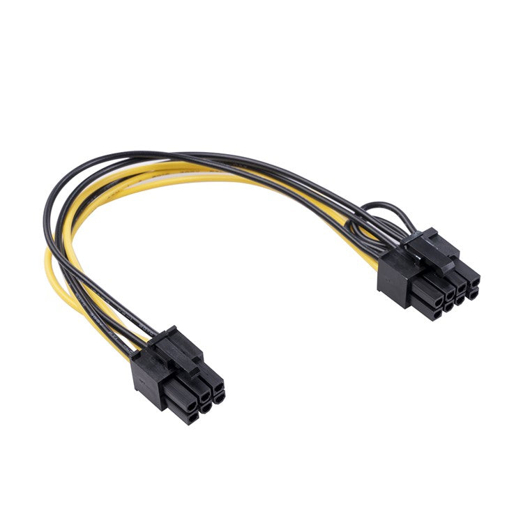 6Pin Female to 8Pin (6pin+2pin) Female Adapter Cable 20cm PCI-Express GPU Video Graphics Card Power Supply Converter Cord