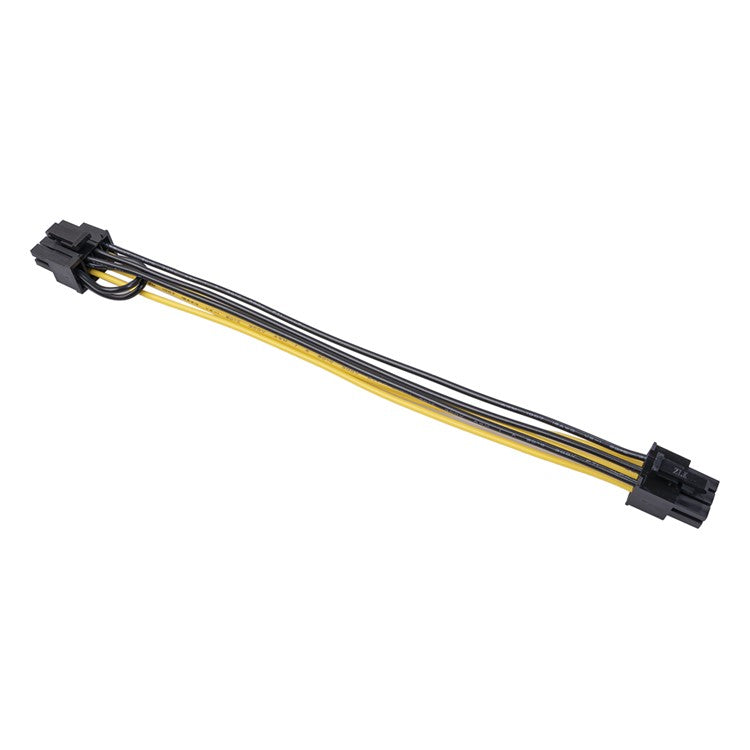 6Pin Female to 8Pin (6pin+2pin) Female Adapter Cable 20cm PCI-Express GPU Video Graphics Card Power Supply Converter Cord