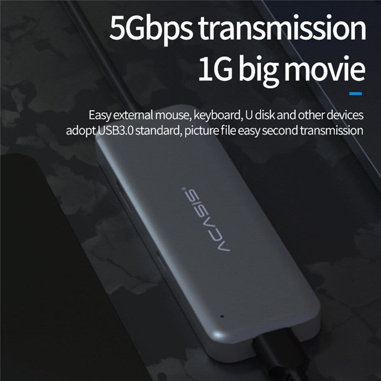 ACASIS CM005 5 in 1USB-C Hub Type-C to HD 4K USB 3.0 SD TF Card Reader with PD Charging for MacBook Pro USB 3.0 Hub