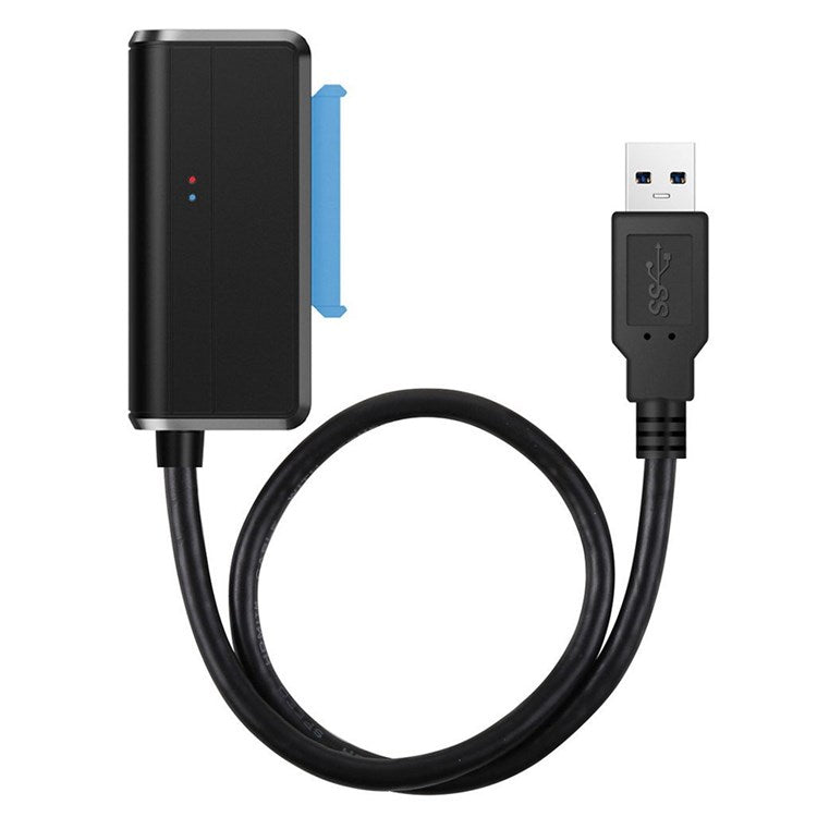 U3-027-RI 0.3m USB 3.0 to Angled SATA 22 Pin Adapter Cable for 2.5" 3.5" Hard Disk Drive SSD for Desktop Laptop (No Power Supply)