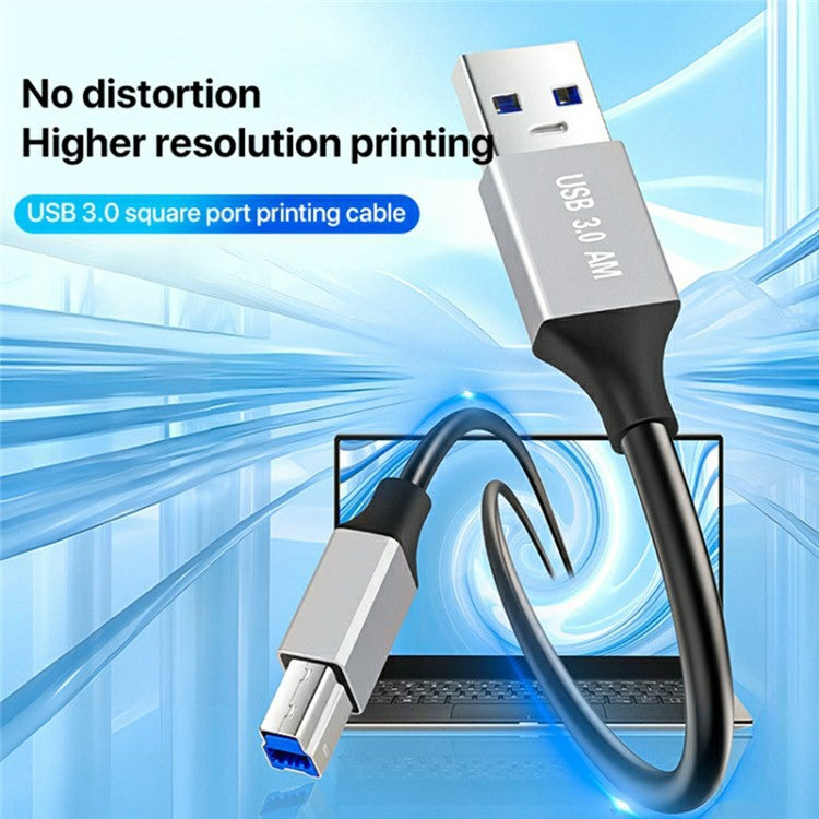 1m Plug and Play USB-A 3.0 to USB-B Square Port Male to Male Data Cable for Printer