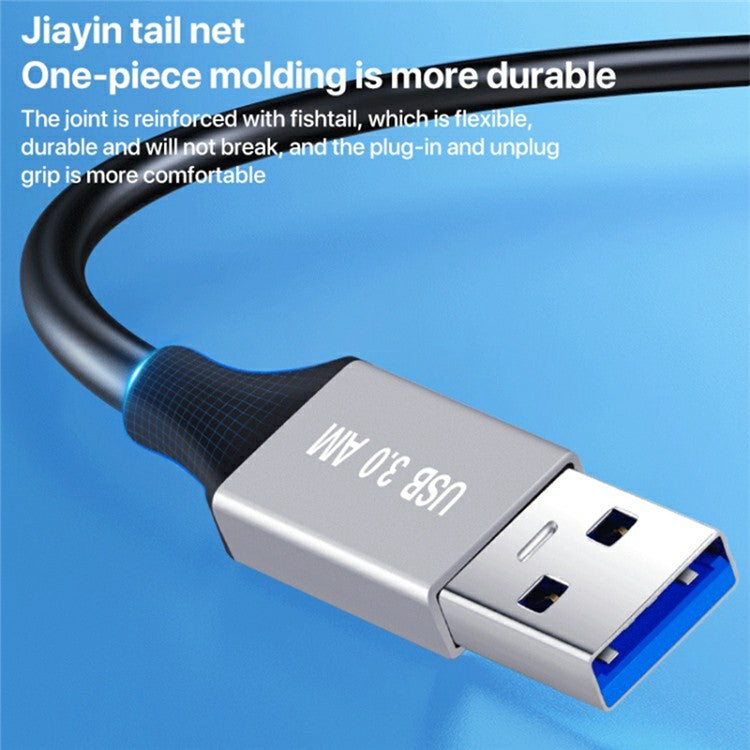 1m Plug and Play USB-A 3.0 to USB-B Square Port Male to Male Data Cable for Printer