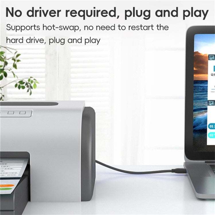 1m USB 3.0 Male to Male Mobile Hard Drive Box Data Cable Laptop Radiator Extension Cord, Black