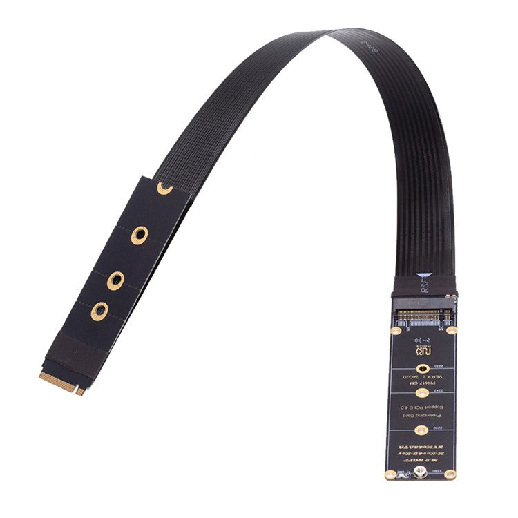 EP-050-BK NGFF M-Key NVME Male to Female Extension PCI Express Cable 30cm PCI-E 4.0 for Mainboard SSD 2280