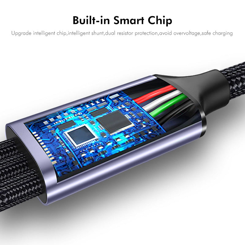 1.2m ENKAY ENK-CB172 USB 2.0 to 3 USB 2.0 Charging Cable OTG Splitter Y Extension Cord - Grey