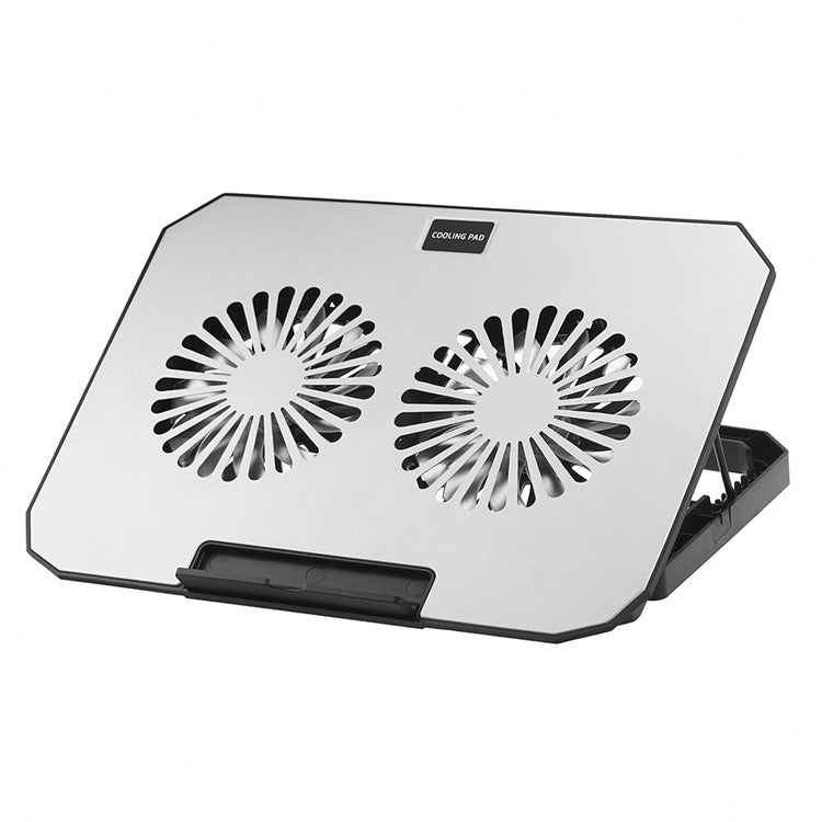 N22 Adjustable Laptop Cooling Stand Phone Holder Portable Notebook Cooler with 2 USB Ports