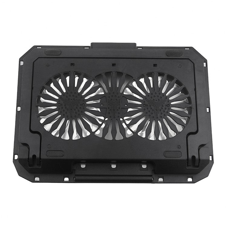 N22 Adjustable Laptop Cooling Stand Phone Holder Portable Notebook Cooler with 2 USB Ports