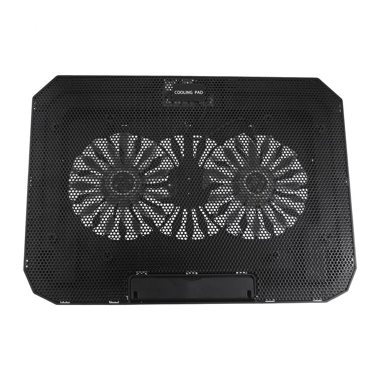 N33 Adjustable Height Laptop Stand with Phone Holder RGB Dual Fans Cooling Pad for Gaming Notebook