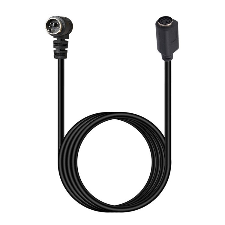Mini DIN 6 Pin Cable 1.8 Meter Male to Female Right Angle Connector Copper Core Extension Cord