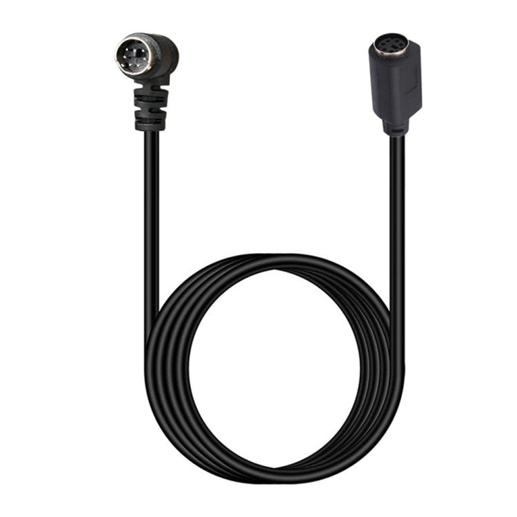 Mini DIN 6 Pin Cable 0.5 Meter Male to Female Right Angle Connector Copper Core Extension Cord
