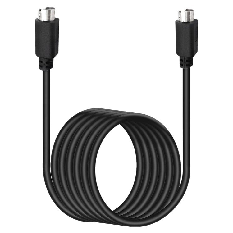 Mini DIN 6 Pin Cable 0.5 Meter Male to Male Straight Connectors Copper Core Extension Cord