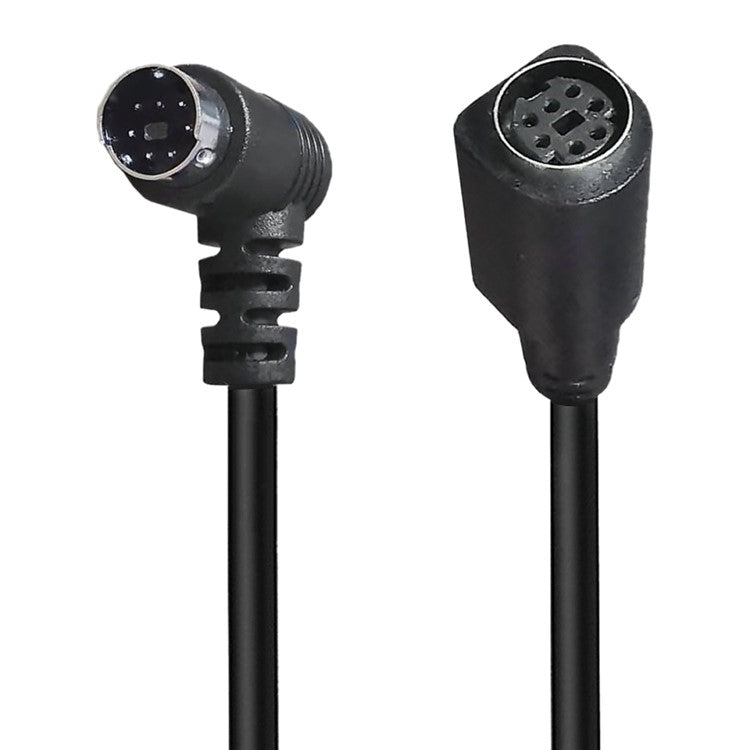 Mini DIN 7 Pin Cable 3 Meter Male to Female Right Angle Connector Copper Core Extension Cord