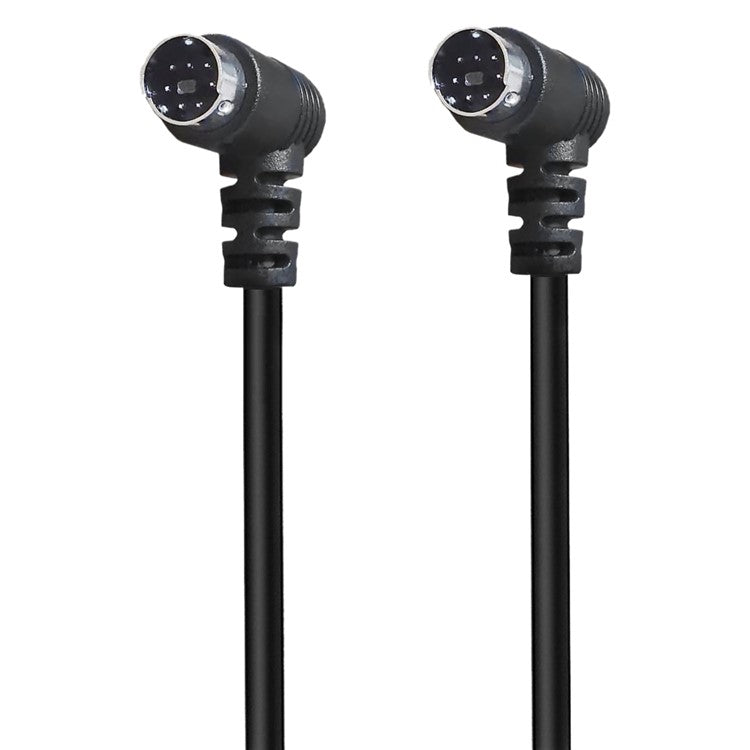 3m Mini DIN 7 Pin S-Video Cable Elbow Male to Elbow Male Audio Video Transfer Cord