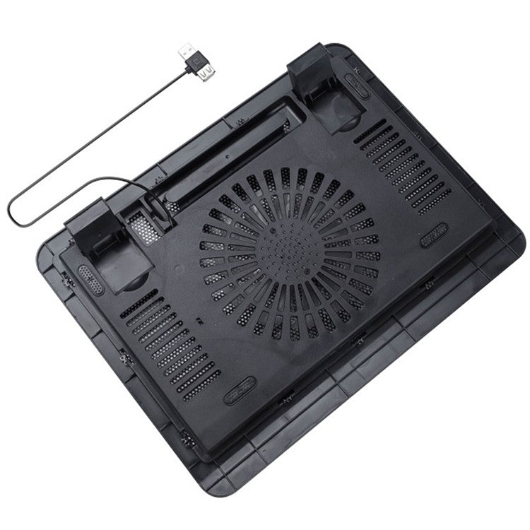 N191 Laptop Cooler Silent Cooling Fan Portable Slim Computer Cooling Pad with Stand USB Powered
