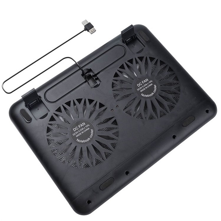 N66 Laptop Cooling Pad Dissipation Fan Notebook Computer Cooler Desk Laptop Riser Stand