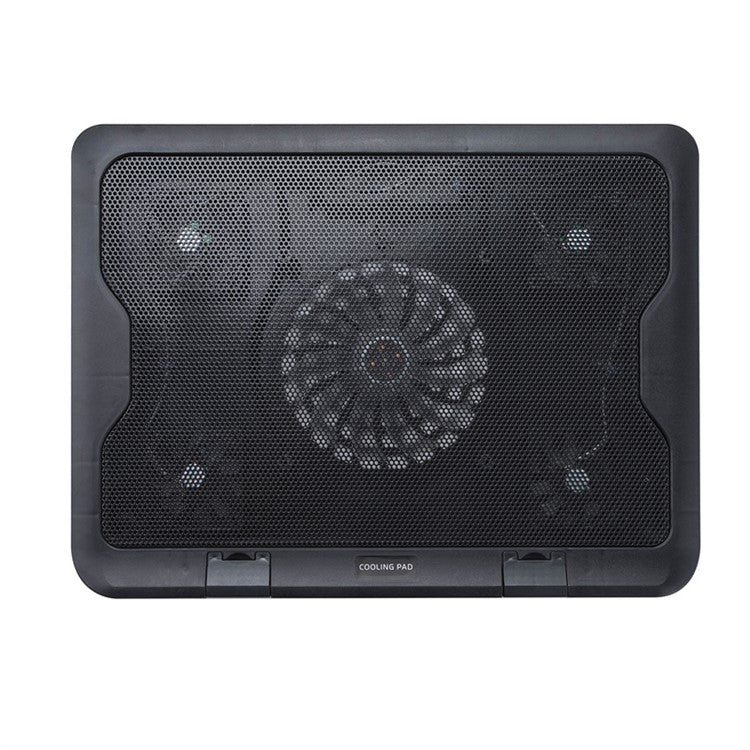 N137 Desktop 5 Cooling Fan Notebook Computer Cooling Pad Laptop Cooler with Adjustable Stand Function for Gaming Working