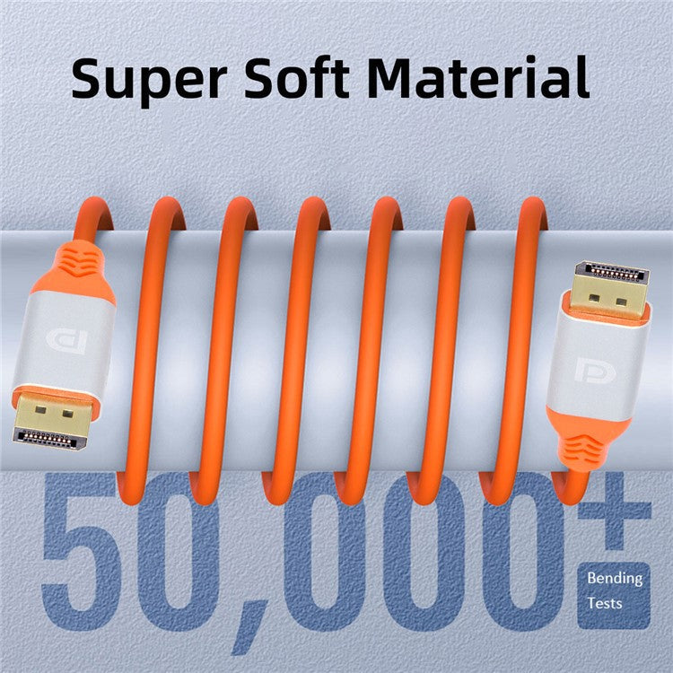 DP-004-2.0M 4K Displayport DP Male to DP Male Connection Cable Cord for Computer (OD=4.8MM)