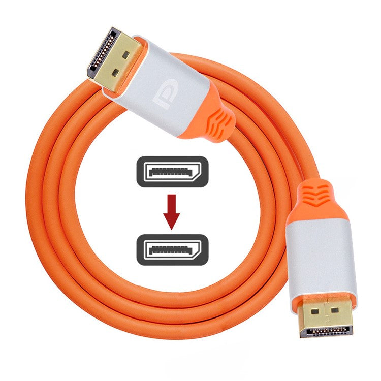 DP-004-2.0M 4K Displayport DP Male to DP Male Connection Cable Cord for Computer (OD=4.8MM)