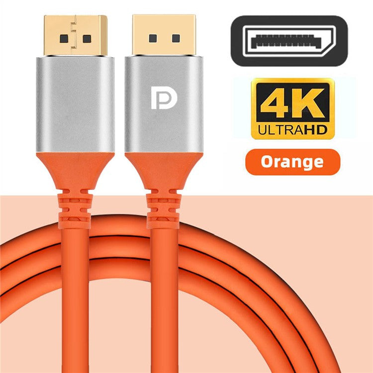 DP-004-2.0M 4K Displayport DP Male to DP Male Connection Cable Cord for Computer (OD=4.8MM)