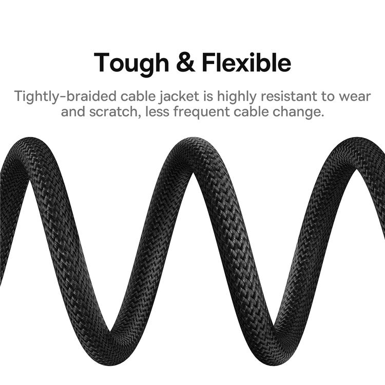 BASEUS BS-OH139 High Definition Series 1.5m Type-C to DP 8K Adapter Line DisplayPort Cable - Black