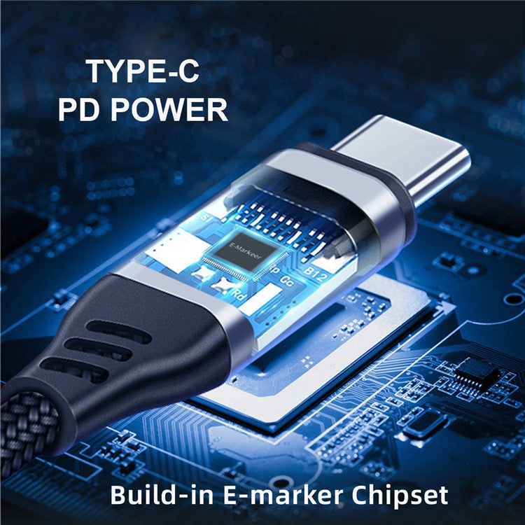 UC-040-0.13W 13cm USB4 Extension Cable Slim Flat Male to Female 40Gbps with 240W Power and 8K / 60Hz Video