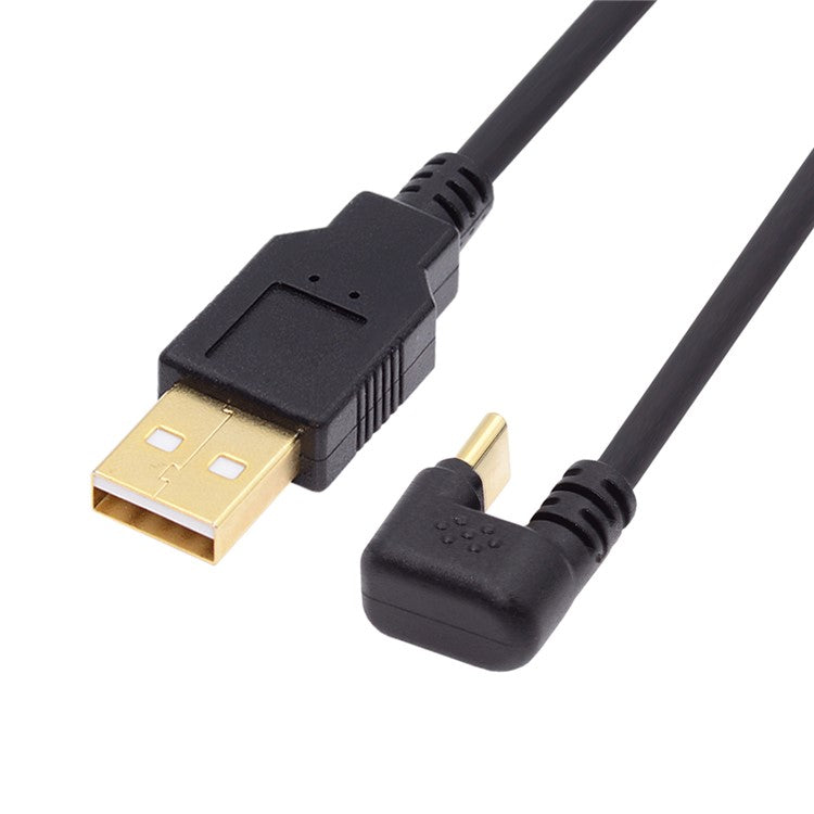 UC-023-OS 1m USB2.0 Type A to Type C Opposite U Shape Back Angled 480Mbps Power Data Cable