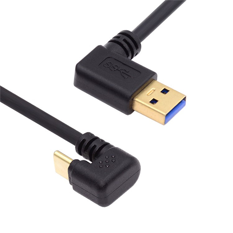 UC-101-LE 0.3m 5Gbps USB3.0 Type-A to Type-C Opposite U Shape 90-degree Left Angled Cable