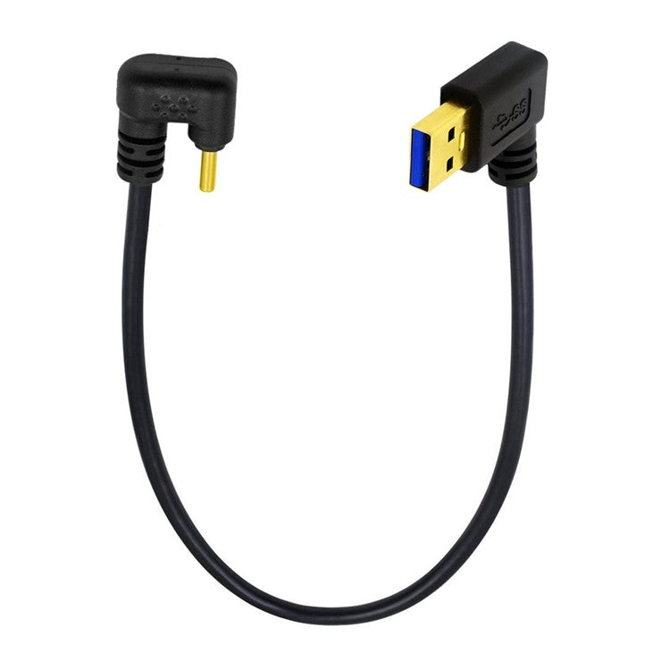 UC-101-LE 0.3m 5Gbps USB3.0 Type-A to Type-C Opposite U Shape 90-degree Left Angled Cable