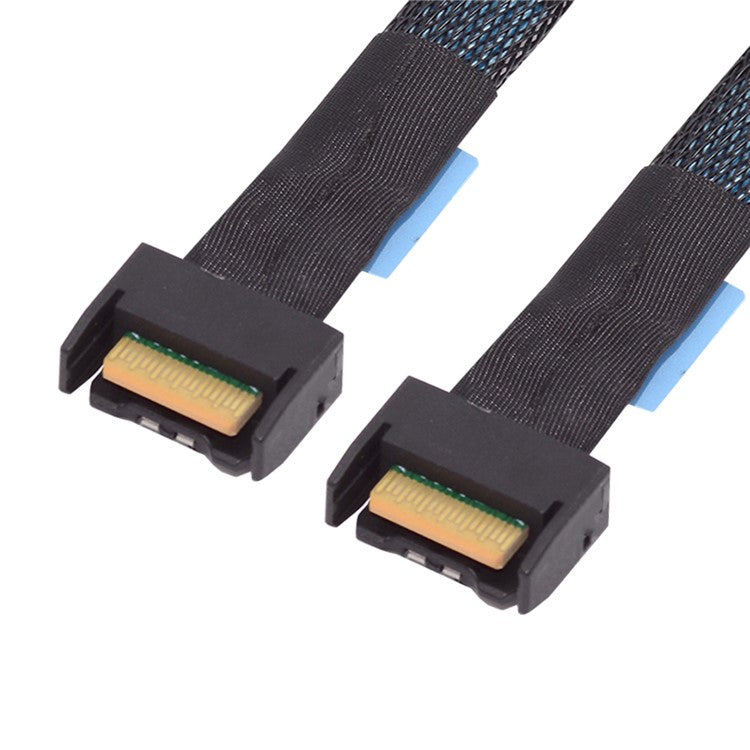SF-079 50cm MCIO PCI-E 4i 38Pin Male to MCIO 38Pin Male Adapter Extender Cable