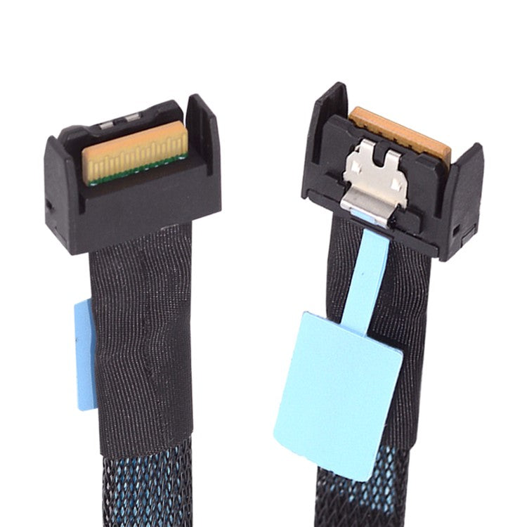 SF-079 50cm MCIO PCI-E 4i 38Pin Male to MCIO 38Pin Male Adapter Extender Cable