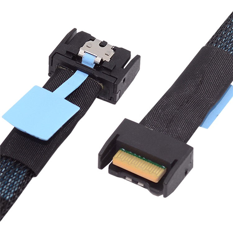 SF-079 50cm MCIO PCI-E 4i 38Pin Male to MCIO 38Pin Male Adapter Extender Cable