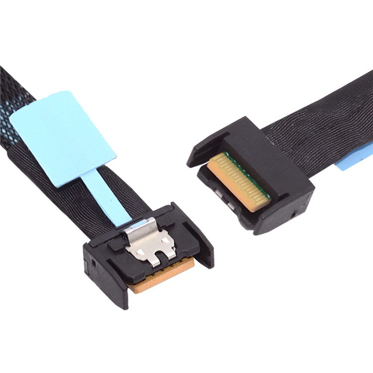 SF-079 50cm MCIO PCI-E 4i 38Pin Male to MCIO 38Pin Male Adapter Extender Cable