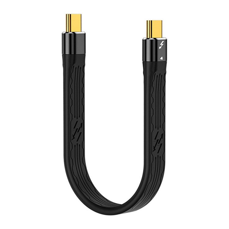 22cm Thunderbolt 4 Type-C Male to Male Cable PD 100W FPC Flexible Charging Data Cable